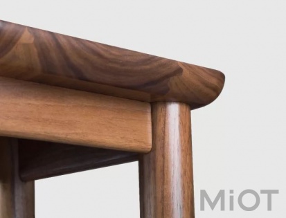 Набір меблів Xiaomi Tongshifu Small Walnut Wood Series Black Walnut (стіл + 2 табурета)